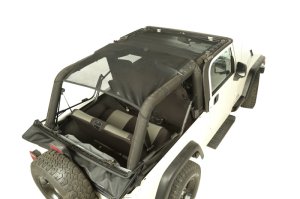 Jeep Wrangler Unlimited Sun Shade - Front + Rear - Rugged Ridge - Eclipse, Full Cover - Black - `04-`06